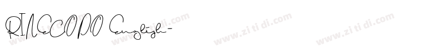 RINECOPO English字体转换